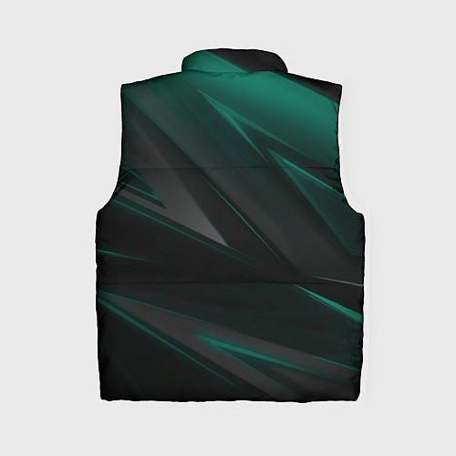 Женский жилет Бирюзовый черный фон / 3D-Красный – фото 2