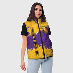 Женский жилет PORSCHE- LAKERS COLORS, цвет: 3D-красный — фото 2