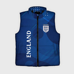 Женский жилет Сборная Англии Синяя Абстракция