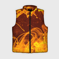 Женский жилет Абстрактные языки пламени из красок