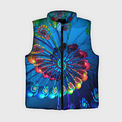Женский жилет Фрактальная спираль