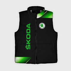 Женский жилет Skoda Sport Абстракция, цвет: 3D-светло-серый