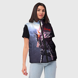 Женский жилет Берсерк С Мечечём На Плече, цвет: 3D-красный — фото 2