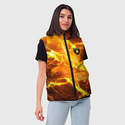 Женский жилет Lamborghini - яркие молнии, цвет: 3D-светло-серый — фото 2