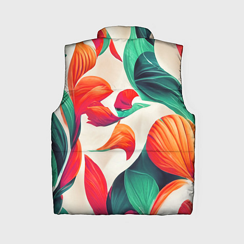 Женский жилет Элегантный цветочный орнамент / 3D-Красный – фото 2