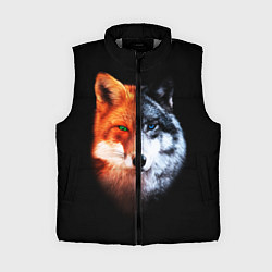 Женский жилет Волк и Лисица, цвет: 3D-светло-серый