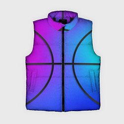 Женский жилет Градиентный баскетбольный мяч, цвет: 3D-черный