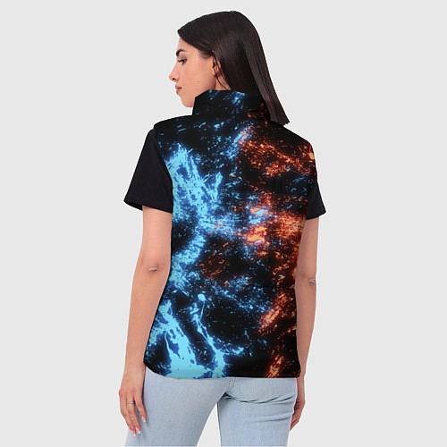 Женский жилет Fire and Water Огонь и вода / 3D-Светло-серый – фото 4