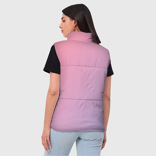 Женский жилет Градиент - розовая пастель / 3D-Светло-серый – фото 4