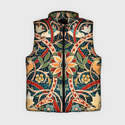 Женский жилет Ковер с птицами, цвет: 3D-светло-серый