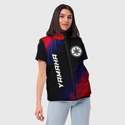 Женский жилет Yamaha красный карбон, цвет: 3D-черный — фото 2