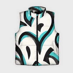 Женский жилет Узоры в стиле граффити, цвет: 3D-черный