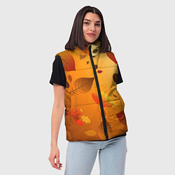 Женский жилет Осенний тёплый ветер, цвет: 3D-черный — фото 2