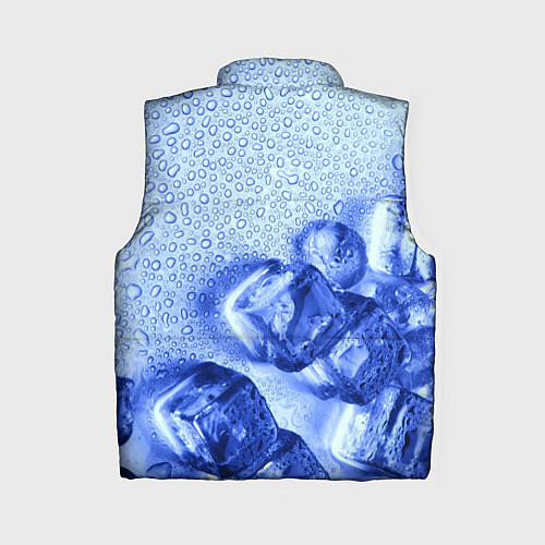 Женский жилет Кубики льда и капли воды / 3D-Красный – фото 2