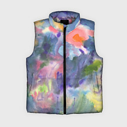 Женский жилет Красочные пятна акварели