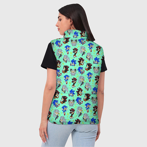 Женский жилет Ежик Соник и его друзья / 3D-Светло-серый – фото 4