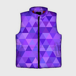 Женский жилет Фиолетовые фигуры