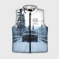 Женский жилет Dodge in winter forest