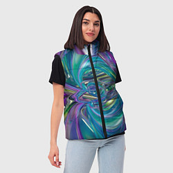 Женский жилет Плазма фон, цвет: 3D-красный — фото 2