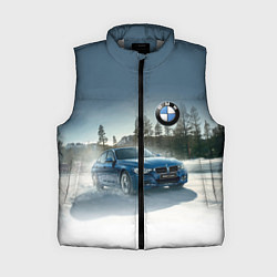 Женский жилет Крутая бэха мчится по лесной дороге, цвет: 3D-светло-серый