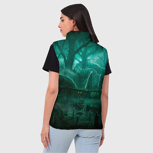 Женский жилет Причал у болота / 3D-Светло-серый – фото 4