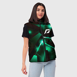 Женский жилет Need for Speed разлом плит, цвет: 3D-черный — фото 2