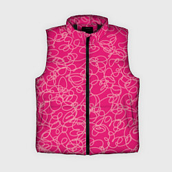 Женский жилет Особо розовый Девчачий, цвет: 3D-черный