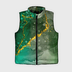 Женский жилет Изумрудная фантазия