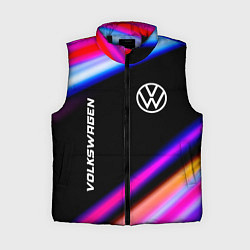 Женский жилет Volkswagen speed lights, цвет: 3D-черный