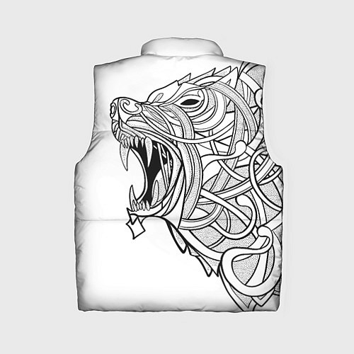 Женский жилет Медведь тату арт / 3D-Красный – фото 2