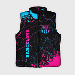 Женский жилет Barcelona - neon gradient: надпись, символ, цвет: 3D-черный