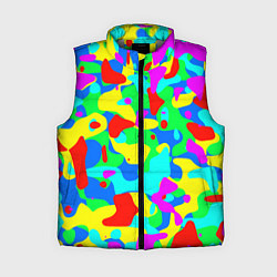 Женский жилет Форма маляра - кляксы, цвет: 3D-светло-серый