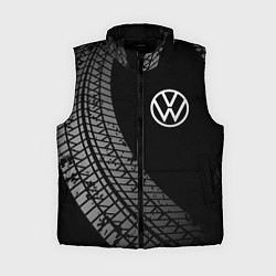 Женский жилет Volkswagen tire tracks, цвет: 3D-черный