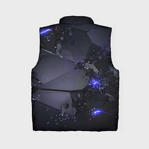 Женский жилет Неоновые плиты, взрыв / 3D-Красный – фото 2