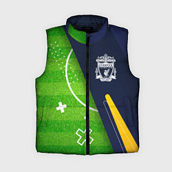 Женский жилет Liverpool football field, цвет: 3D-черный