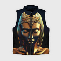 Женский жилет Нейросеть - золотая статуя египетской царицы