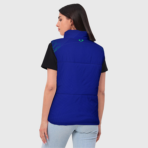 Женский жилет Форма сборной Бразилии ЧМ 2022 гостевая / 3D-Светло-серый – фото 4