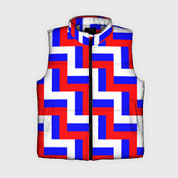 Женский жилет Плетение триколор, цвет: 3D-светло-серый