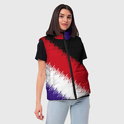 Женский жилет Розлив краски, цвет: 3D-черный — фото 2