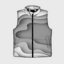 Женский жилет Множество оттенков серого в разломе