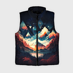 Женский жилет Футуризм горы