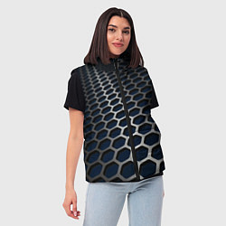 Женский жилет Металическая бронь, цвет: 3D-черный — фото 2