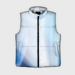 Женский жилет Светлые синие и голубые волны, цвет: 3D-светло-серый