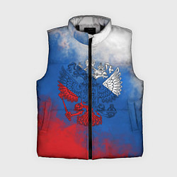 Женский жилет Триколор градиент, цвет: 3D-черный