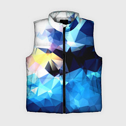 Женский жилет Polygon blue abstract collection