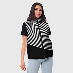 Женский жилет Trendy raster pattern, цвет: 3D-светло-серый — фото 2