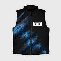 Женский жилет Nine Inch Nails звуковая волна, цвет: 3D-черный