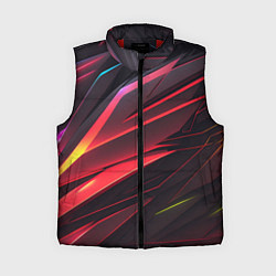 Женский жилет Красно-черная текстура