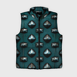 Женский жилет Зелёная шипованная броня