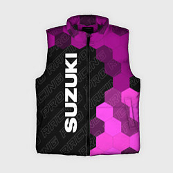 Женский жилет Suzuki pro racing: по-вертикали, цвет: 3D-черный